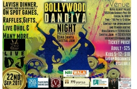 Bollywood Dandiya Night 2017 Buy Tickets Online | Edison , Fri , 2017-09-22 | ThisisShow